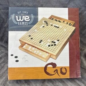 WE Games Wood GO Set with Pull Out Drawers